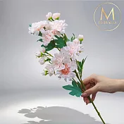 【Floral M】居家花仙子芍藥氣質粉仿真花花材（1入/組）