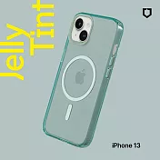 犀牛盾 iPhone 13 (6.1吋) JellyTint(MagSafe 兼容)磁吸透明防摔手機殼(抗黃終生保固)- 憂墨綠