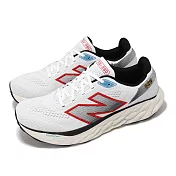 New Balance 慢跑鞋 Fresh Foam X 880 V14 2E 男鞋 寬楦 白 現代火紅 運動鞋 NB M880C14-2E
