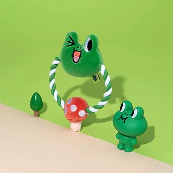 【LINE FRIENDS】經典系列寵物繩結發聲玩具(五款任選) 雷納德
