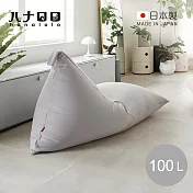 【日本hanalolo】POTORA 可拆洗懶骨頭沙發椅(針織布款)-100L- 淺灰