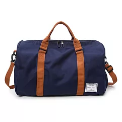 DF Queenin ─ 休閒輕旅行多背法大容量旅行袋 ─ 多色可選 藍色 藍色