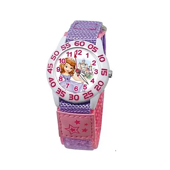 DF童趣館 - 迪士尼日本品牌機芯數字殼休閒織帶兒童手錶 - 多款可選 蘇菲亞 蘇菲亞