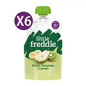 【英國Little Freddie】寶寶果昔-蘋果洋梨奇異果香蕉100gX6