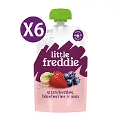 【英國Little Freddie】寶寶果昔-香蕉草莓藍莓燕麥100gX6