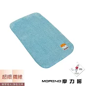 【MORINO】台灣製造-超細纖維兒童抗菌防臭刺繡童巾 -藍色-柴犬