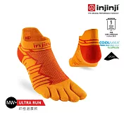 injinji Ultra Run終極系列五趾隱形襪 L 沙漠橘