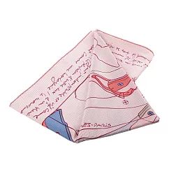 HERMES Le Pegase 飛馬圖案絲質披肩/圍巾(140 x 140) (粉色/藍色/綠色)