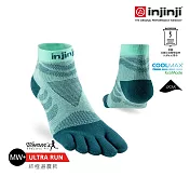 injinji 女 Ultra Run終極系列五趾短襪 M-L 冰川