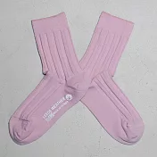 【LEEDS WEATHER】 乾燥感・機能美學羅紋襪∣微醺肉粉∣ 22 - 26 cm