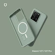 犀牛盾 小米Xiaomi  13T / Xiaomi 13T Pro共用 SolidSuit (MagSafe 兼容) 防摔背蓋手機保護殼 - 鼠尾草綠