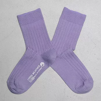 【LEEDS WEATHER】 乾燥感・機能美學羅紋襪∣紫羅蘭x紫丁香∣ 22 - 26 cm