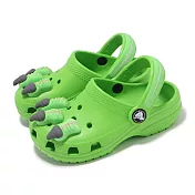 Crocs 洞洞鞋 Classic I Am Dinosaur Clog T 小童 橡皮尼綠色 經典恐龍小克駱格 2097003WA
