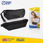 【Travel Blue 藍旅】RFID Money Belt 安全貼身腰包-2色任選 黑色