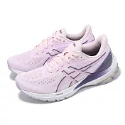 Asics 慢跑鞋 GT-1000 12 女鞋 粉 紫 支撐 緩衝 亞瑟膠 高耐磨 運動鞋 亞瑟士 1012B450701