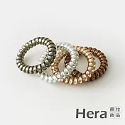 【Hera赫拉】韓國半透明金屬髮飾-粗款隨機色4入組#H100414G