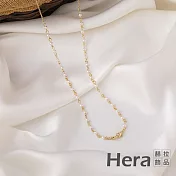【Hera赫拉】優雅珍珠水晶氣質甜美口罩眼鏡防掉掛鍊-4款#H100513B B珍珠+鍊條