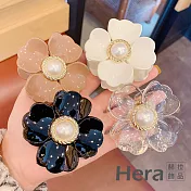 【Hera赫拉】日韓氣質花朵抓夾鯊魚夾-4色 H11008095 透明白