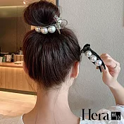 【Hera赫拉】法式珍珠髮抓馬尾夾 H111040802 香檳色