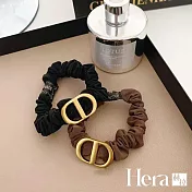 【Hera赫拉】韓國氣質字母優雅東大門髮圈 H111041208 黑色