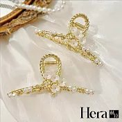 【Hera赫拉】韓式花朵珍珠鯊魚夾 H111052506 珍珠花朵