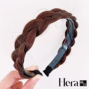 【Hera赫拉】麻花辮子假髮髮箍 L111080901 深棕色