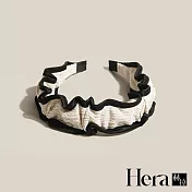 【Hera赫拉】復古小香風皺褶寬邊髮箍 L111092002 白色