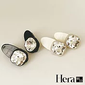 【Hera赫拉】法式復古方鑽邊夾兩入組 H111102504 黑色兩入組