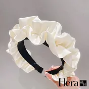 【Hera赫拉】韓國大腸褶皺緞面髮箍 H111102509 白色