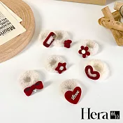 【Hera赫拉】聖誕感毛絨髮圈7入組 H111110801 米色7入組