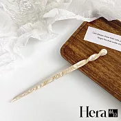 【Hera赫拉】古風醋酸一字髮簪 H111110804 米色