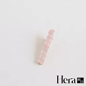【Hera赫拉】簡約小方塊醋酸邊夾 H112020204 柔粉色