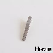 【Hera赫拉】簡約小方塊醋酸邊夾 H112020204 灰色