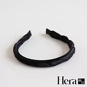 【Hera赫拉】法式氣質緞面麻花髮箍 H112020205 黑色