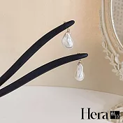 【Hera赫拉】氣質古風巴洛克不規則珍珠髮簪 H112080801 水滴珍珠
