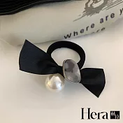 【Hera赫拉】法式醋酸珍珠蝴蝶結髮圈 H112100302 灰色