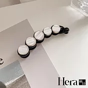【Hera赫拉】氣質珍珠母貝香蕉夾 H112100306 黑色