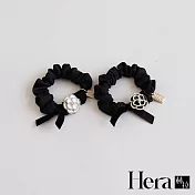【Hera赫拉】小香風山茶花大腸髮圈 H112100307 黑色