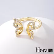 【Hera赫拉】高級氣質蝴蝶結戒指 H112111501 金色