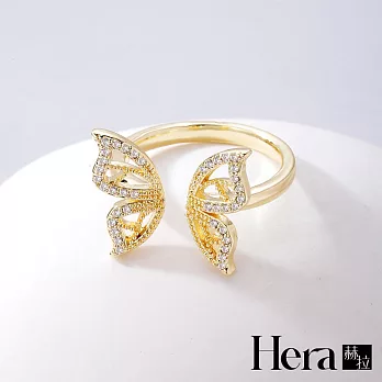 【Hera赫拉】高級氣質蝴蝶結戒指 H112111501 金色