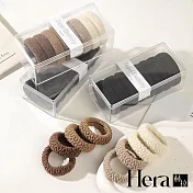 【Hera赫拉】簡約設計高彈力髮圈兩入組 H112112102 黑色+咖啡色(各一組)