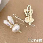 【Hera赫拉】珍珠小兔子邊夾 L111081609 兩入一對 小兔子