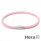 【Hera 赫拉】韓版潮流簡約運動男女編織磁扣手鍊/手繩-4色 粉