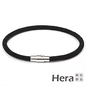 【Hera 赫拉】韓版潮流簡約運動男女編織磁扣手鍊/手繩-4色 黑