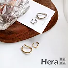【Hera 赫拉】簡約金屬不規則小巧耳骨夾一對-2色 H11007165 銀色