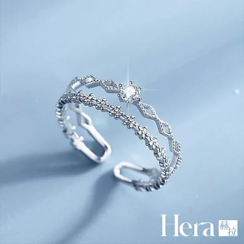 【Hera 赫拉】理智派生活同款可調節開口戒指-4款  H11008133 雙層皇冠