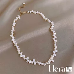 【Hera 赫拉】復古宮廷不規則珍珠項鍊 H111031105 白色