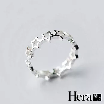 【Hera 赫拉】精鍍銀星星手工手工開口可調戒指 H111040505 銀色