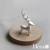 【Hera 赫拉】文青小麋鹿精鍍銀鎖骨鍊 H111062102 銀色