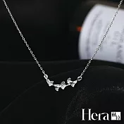 【Hera 赫拉】文青銀杏葉精鍍銀項鍊 H111120709 銀色